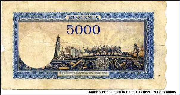 Banknote from Romania year 1944