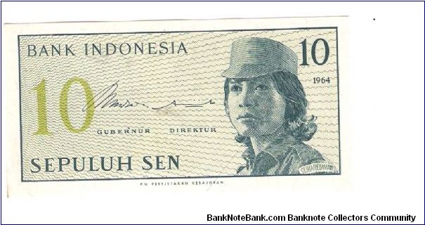 10 SEN
1 of 2 Consecutive numbered Banknote