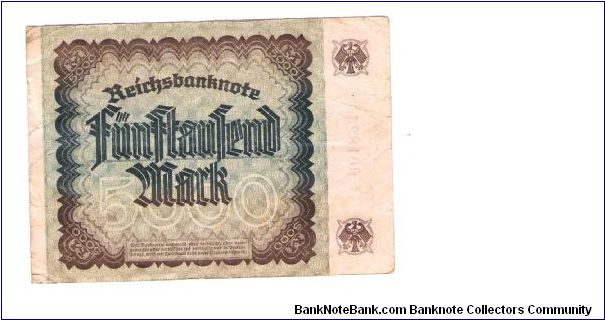 Banknote from Germany year 1922