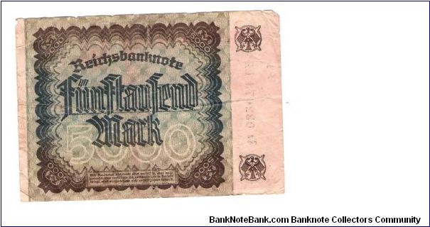 Banknote from Germany year 1922
