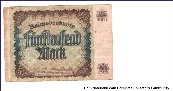 Banknote from Germany year 1922