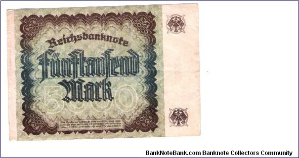 Banknote from Germany year 1922