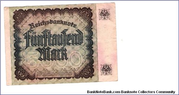 Banknote from Germany year 1922