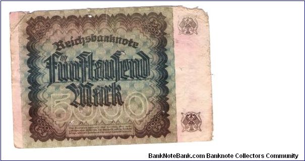 Banknote from Germany year 1922