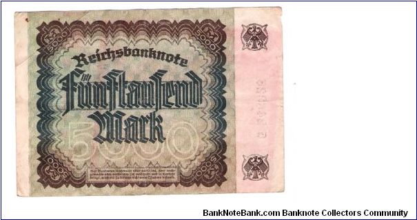 Banknote from Germany year 1922