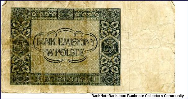 Banknote from Poland year 1941