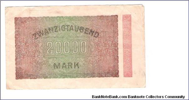 Banknote from Germany year 1923