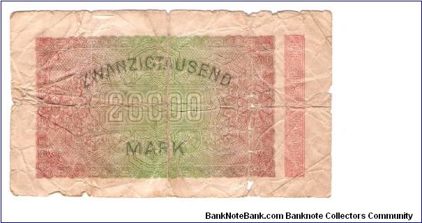 Banknote from Germany year 1923