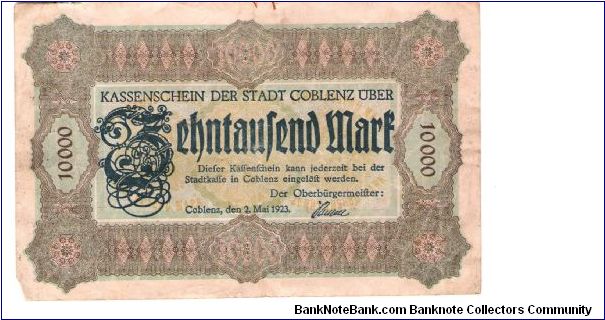 10,000 Mark
C  #31660 Banknote