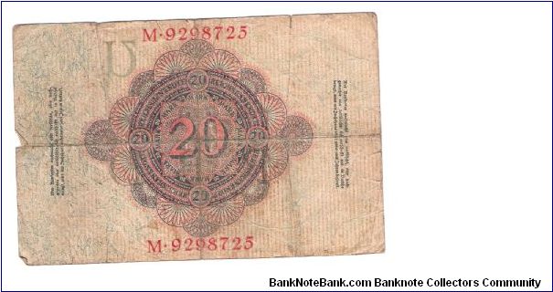 Banknote from Germany year 1914