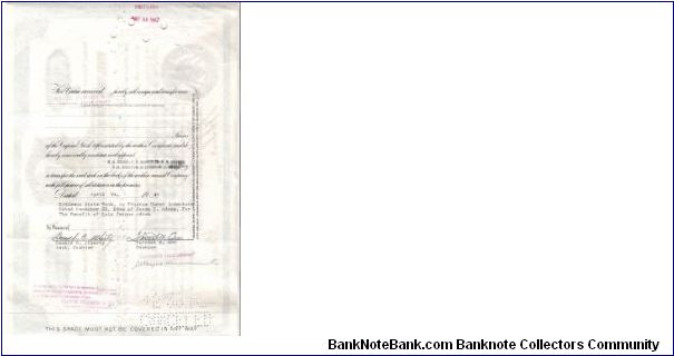 Banknote from USA year 1947
