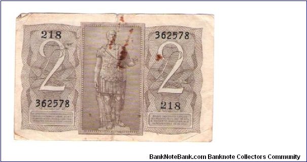 Banknote from Italy year 1939