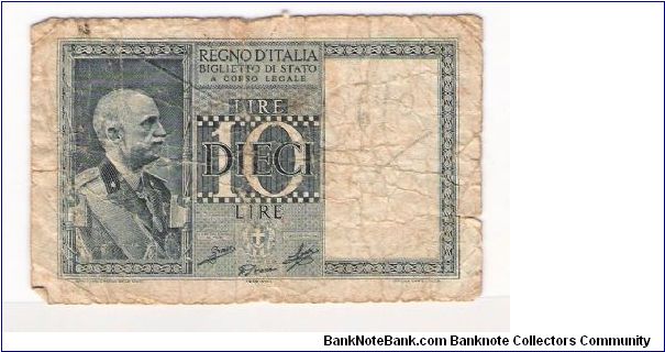 ITALY
10 LIRA
0624 145429 Banknote