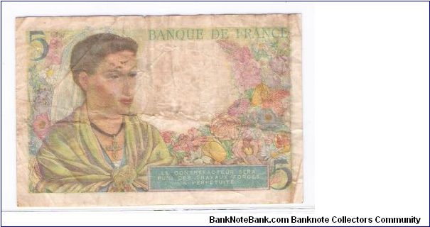 Banknote from France year 1943