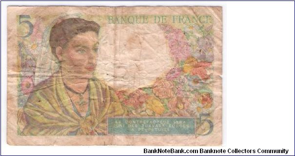 Banknote from France year 1943