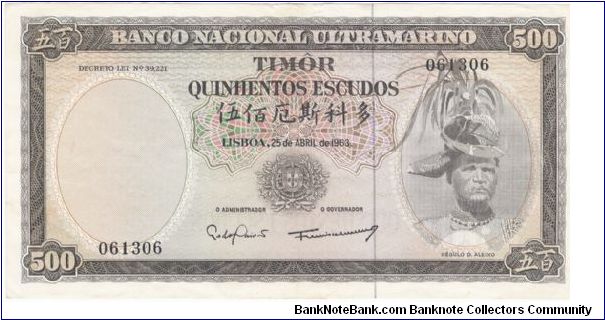 Régulo D. Aleixo Banknote