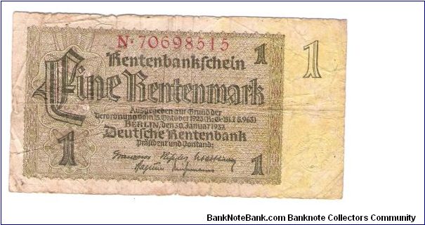 GERMANY
1 MARK
1937
N.70698515

7 OF 10 Banknote