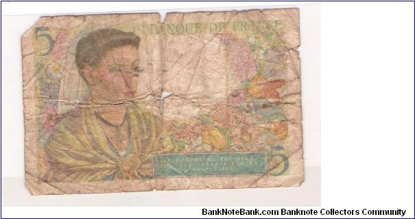 Banknote from France year 1943