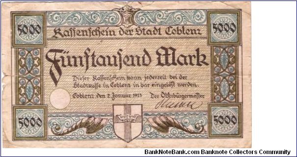 GERMANY
5000-MARKS
K#42046
2 OF 7 Banknote