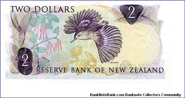 Banknote from New Zealand year 1977