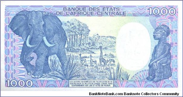 Banknote from Congo year 1991