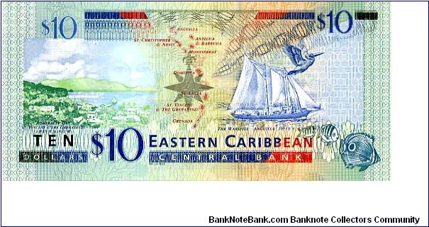 Banknote from Antigua and Barbuda year 2003