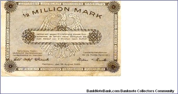 Banknote from Germany year 1923