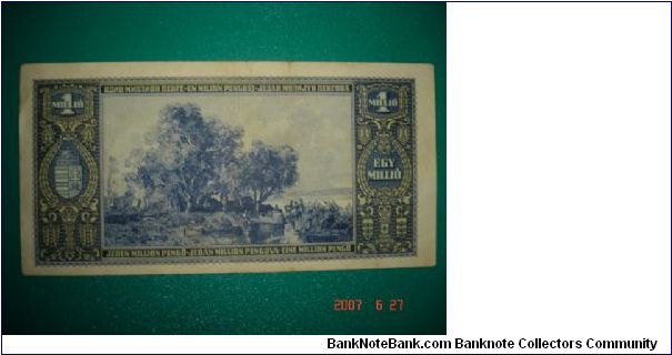 Banknote from Hungary year 1945