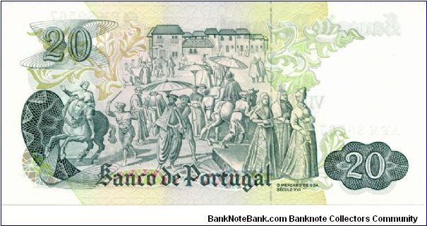 Banknote from Portugal year 1971