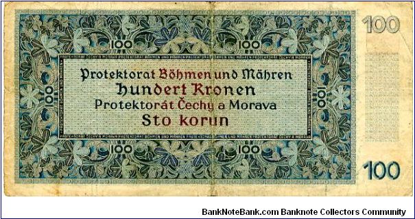 Banknote from Czech Republic year 1940