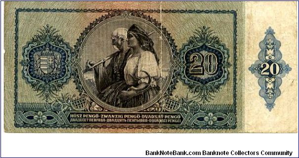 Banknote from Hungary year 1941