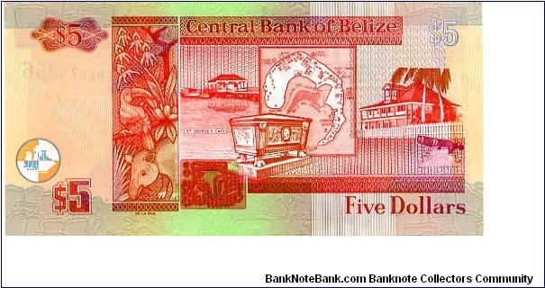 Banknote from Belize year 2005