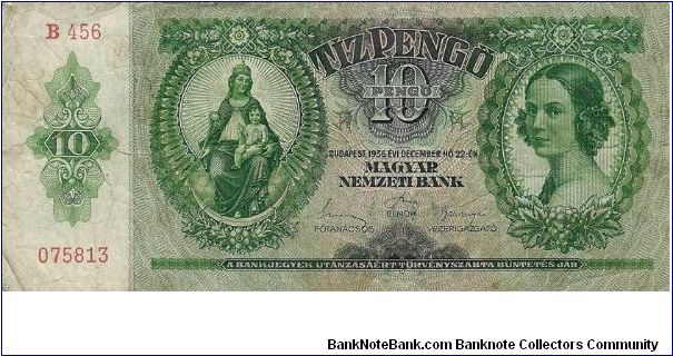 Hungarian Budapest, 10 pengo. I think this is a very lovely note, just as most of the older Hungarian notes are. Banknote