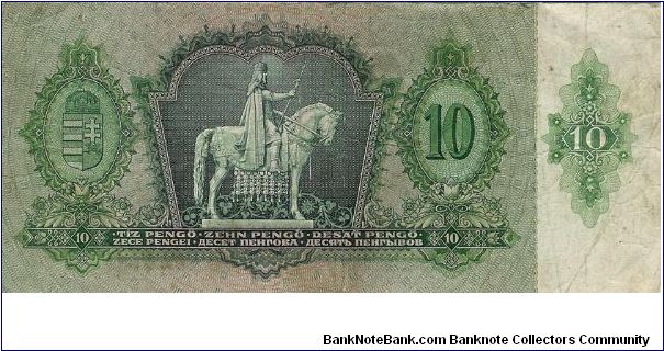 Banknote from Hungary year 1936
