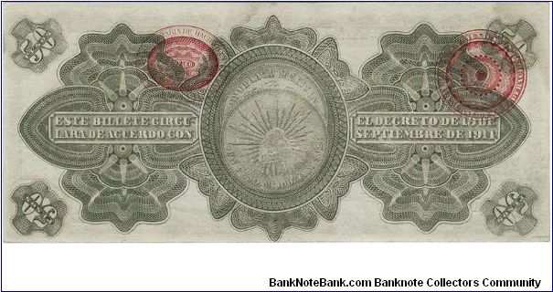 Banknote from Mexico year 1914