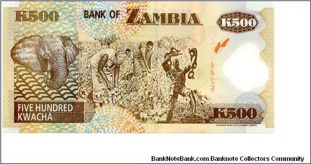 Banknote from Zambia year 2005