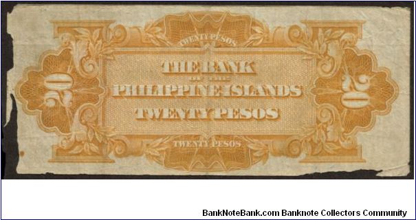 Banknote from Philippines year 1920