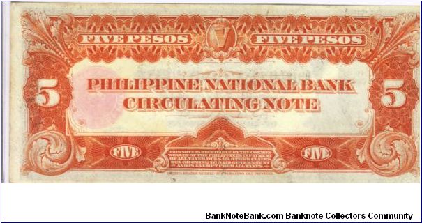 Banknote from Philippines year 1937
