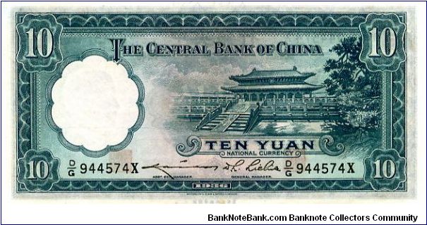 Banknote from China year 1936