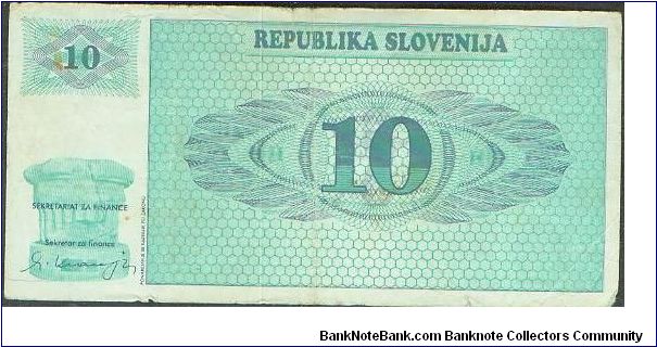 Banknote from Slovenia year 1990