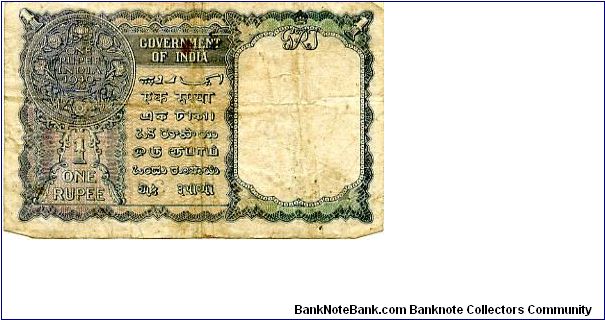 Banknote from India year 1940