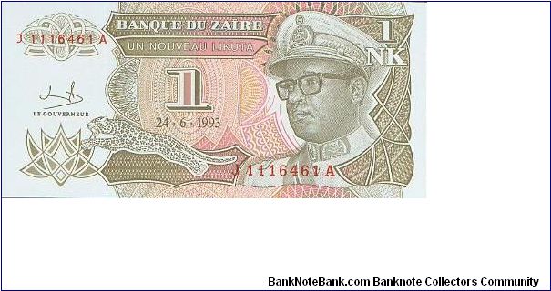 Banknote from Congo year 1993