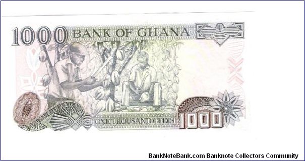 Banknote from Ghana year 2003