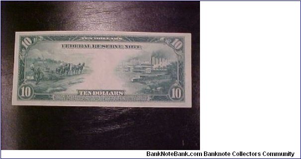 Banknote from USA year 1914