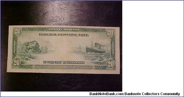 Banknote from USA year 1914