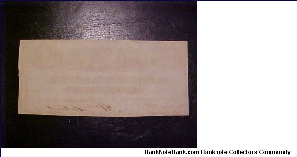 Banknote from USA year 1862