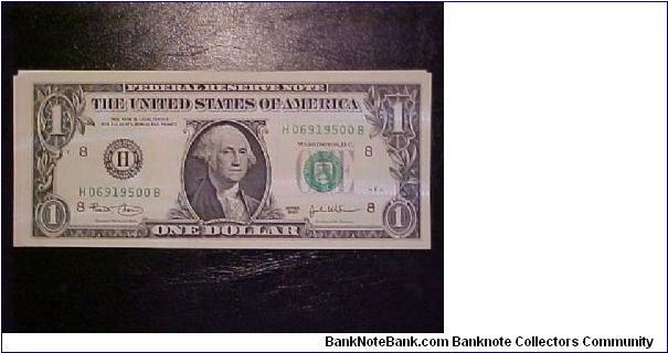 FR 1929-H Marin-Snow Banknote