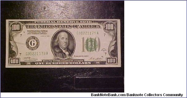 1928 A FR 2151-G Woods-Mellon Banknote