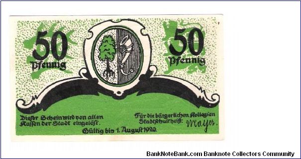 Banknote from Germany year 1920