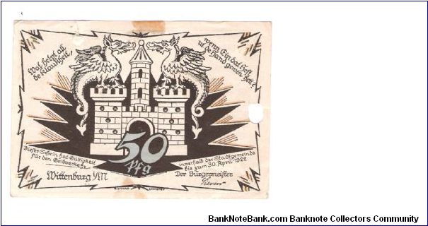 Banknote from Germany year 1922